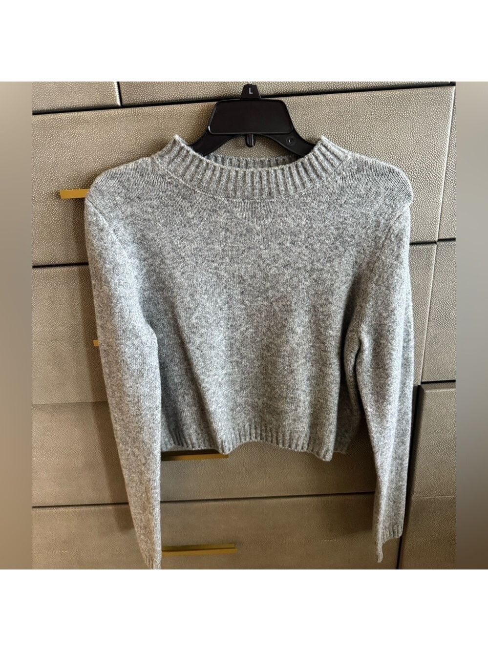 Stradivarius Gray Crew Neck Sweater Large